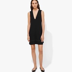 Proenza Schouler Size 2 Black Sleeveless Flared Dress lace up back